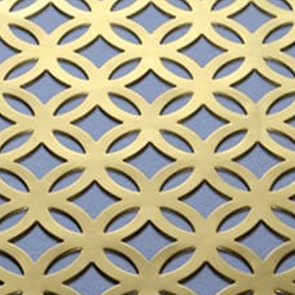 Perforated Brass Grille – Filigree